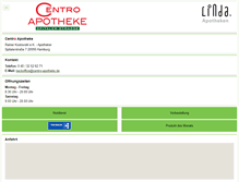 Tablet Screenshot of centro-apotheke.de